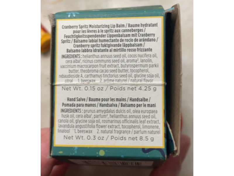 Burt's Bees Spritz Moisturizing Lip Balm, Cranberry, 0.15 oz/4.25 g