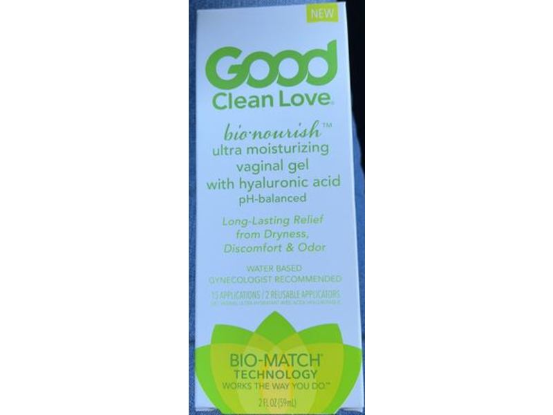 Good Clean Love Bio Nourish Ultra Moisturizing Vaginal Gel, Hyaluronic Acid, 2 fl oz/59 mL