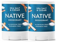 Native Deodorant, Sea Salt & Cedar, 0.5oz/14 g, Pack Of 2 - thumbnail 1