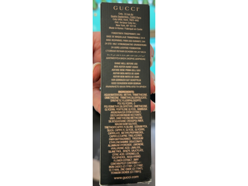 Gucci 24H Wear Luminous Matte Finish Foundation, 380N Medium, 1.0 fl oz/30 mL