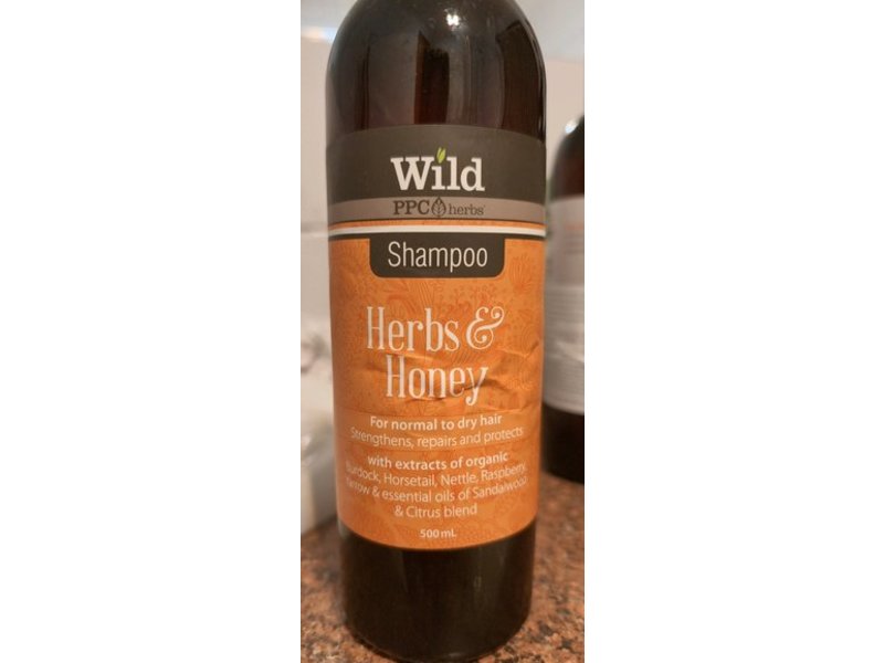 Wild Ppc Herbs Shampoo, Herbs & Honey, 500 mL