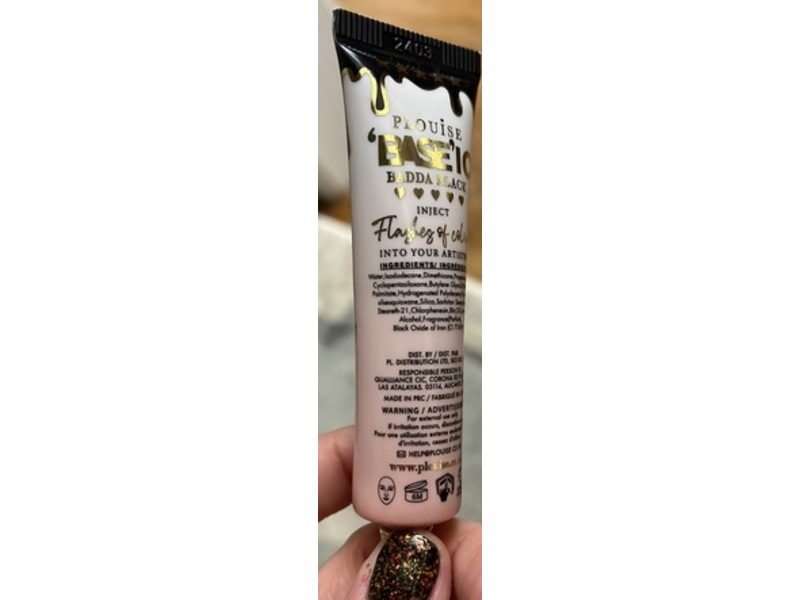 Plouise Cosmetic Base, Badda Black, 0.504 fl oz/15 mL