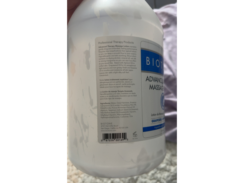 Biotone Advanced Therapy Massage Lotion, 128 fl oz/3776 mL