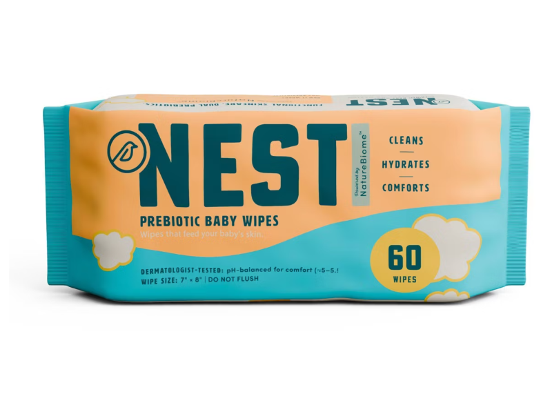 Nest Prebiotic Baby Wipes, 60 Count