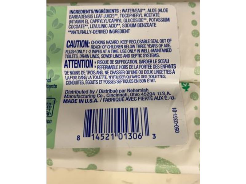 Kandoo Flushable Wipes, Hypoallergenic, 50 Count