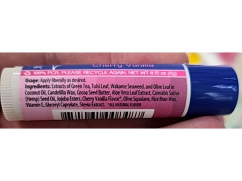 Stream2Sea Hydrate Lip Balm, Cherry Vanilla, 0.15 oz/4 g