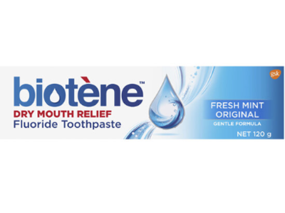 Biotene Dry Mouth Relief Fluoride Toothpaste, Fresh Mint, 120 g