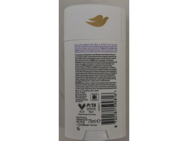 Dove Whole Body Deo Stick, Lavender & Chamomile, 75 mL
