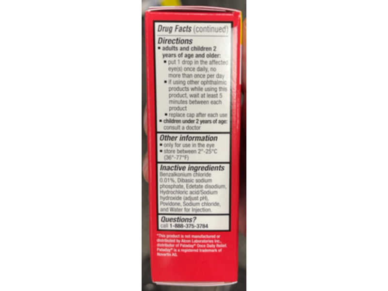CVS Health Eye Allergy Itch Relief, 0.085 fl oz/2.5 mL