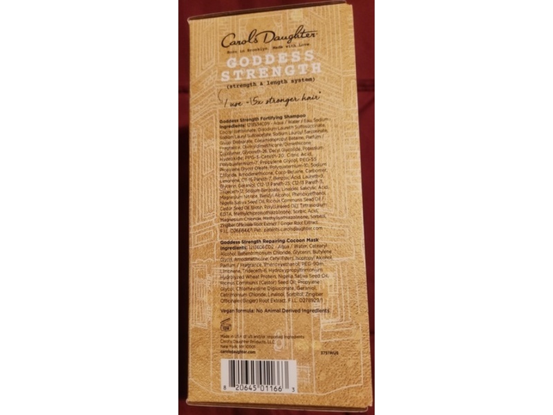 Carol's Daughter Goddess Strength Fortifying Shampoo & Repairing Cocoon Mask Duo