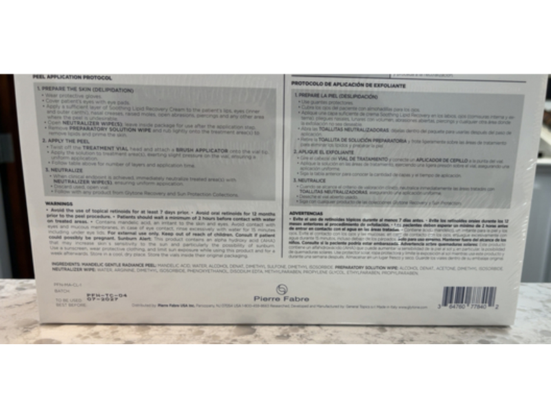 Glytone Mandelic Gentle Radiance Peel Kit, 40% Mandelic Acid