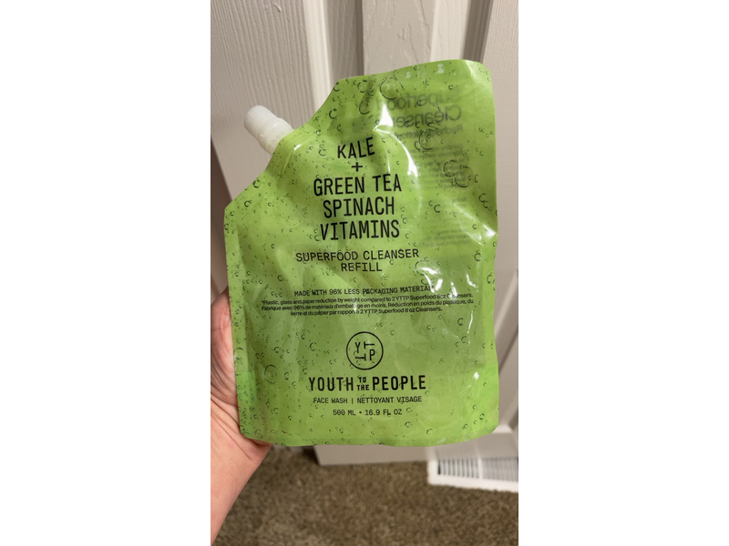 Youth To The People Superfood Cleanser, Kale + Green Tea, 16 fl oz/473 mL