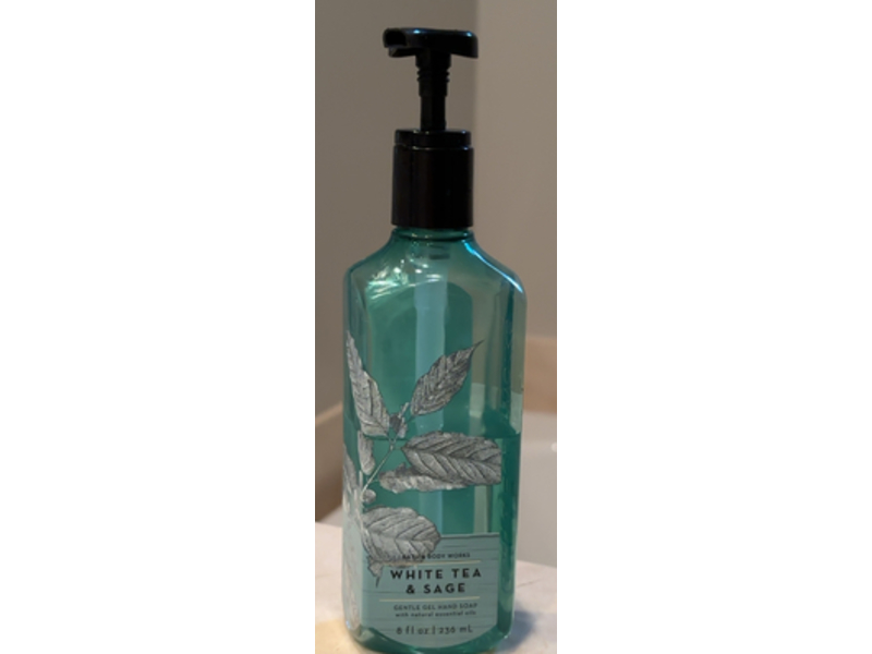 Bath & Body Works White Tea & Sage Gentle Gel Hand Wash, 8 fl oz/236 mL