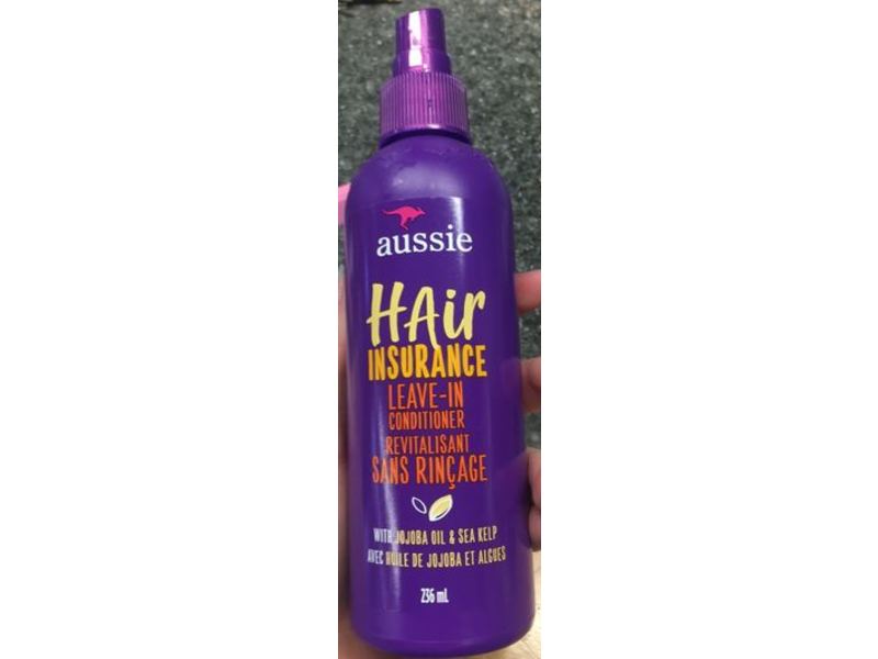 Aussie Hair Insurance Leave-In Conditioner, Jojoba Oil & Sea Kelp, 236 mL, Pack Of 3