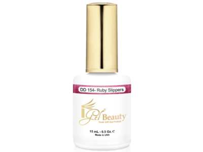 iGel Beauty Soak Off Gel Polish, 154-Ruby Slippers, 0.5 oz/15 mL