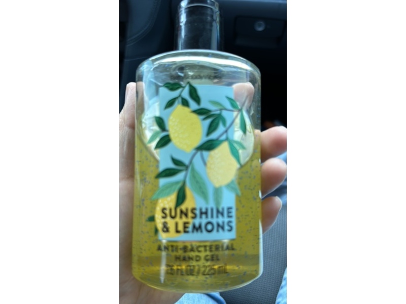 Bath & Body Works Anti-Bacterial Hand Gel, Sunshine & Lemons, 7.5 fl oz/225 mL