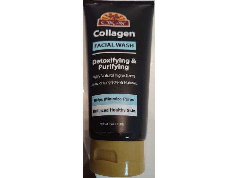 Okay Collagen Facial Wash, Detoxifying & Purifying, 6 oz/170 g