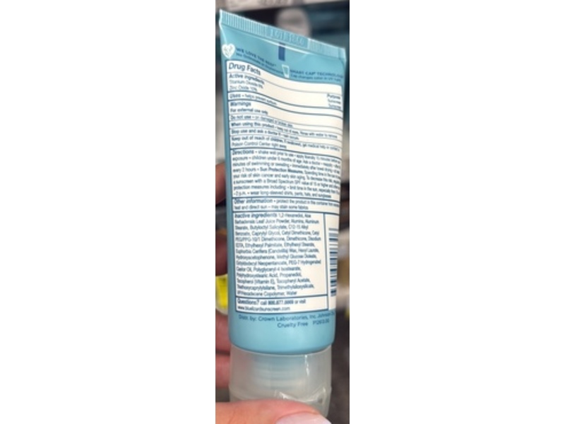 Blue Lizard Mineral Sunscreen, Soothing Aloe, SPF 50, 3 fl oz/89 mL