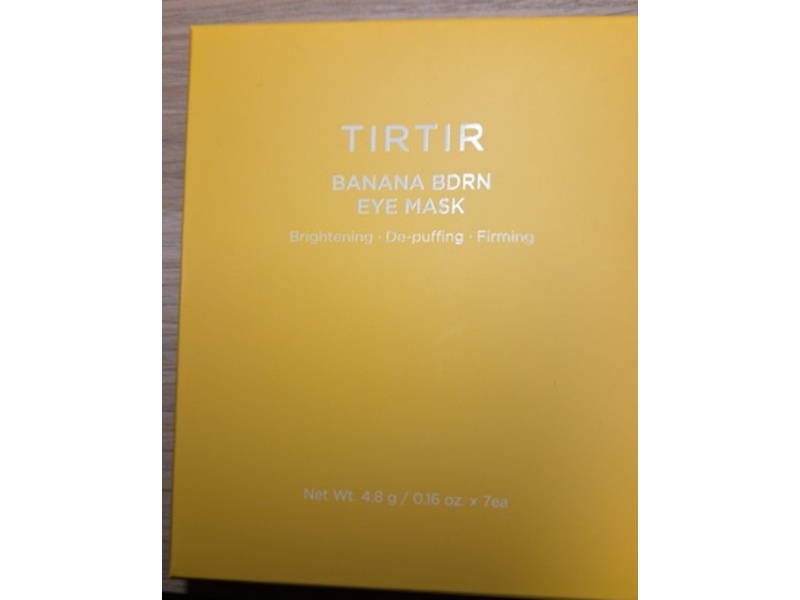 Tirtir Banana BDRN Eye Mask, 0.16 oz/4.8 g, 7 Count