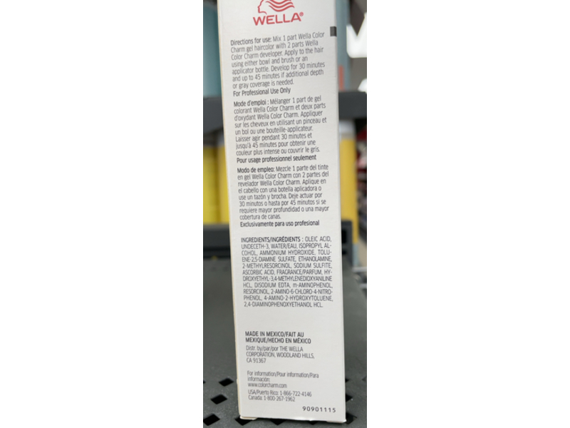 Wella Color Charm Permanent Gel Hair Color, 5 BC Fudge Pop, 2 oz/57 g