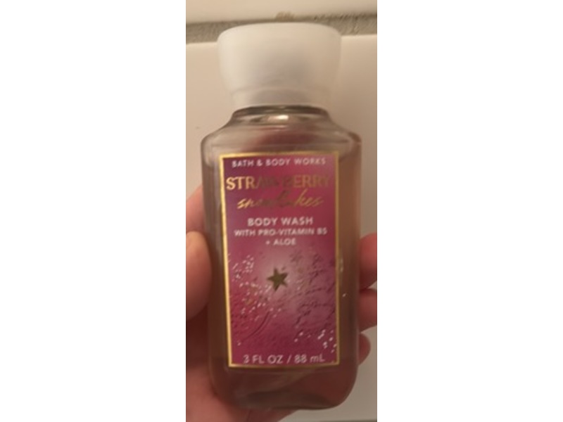 Bath & Body Works Body Wash, Strawberry Snow Flakes, 3 fl oz/88 mL