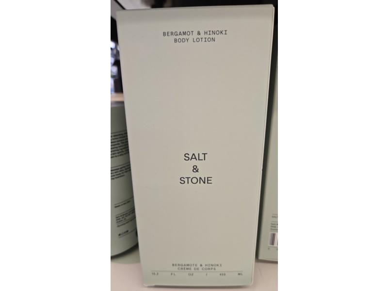Salt & Stone Body Lotion, Bergamot & Hinoki, 15.2 fl oz/450 mL