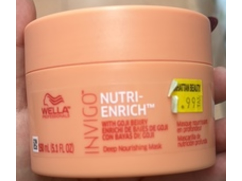 Wella Professionals Invigo Nutri-Enrich Deep Nourishing Mask, 5.1 fl oz/150 mL