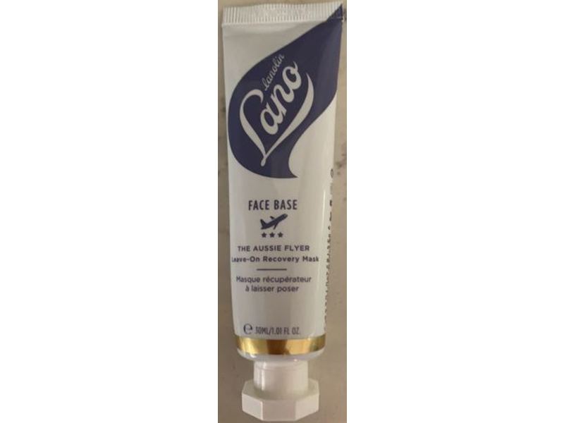 Lano Face Base The Aussie Flyer Leave-on Recovery Mask, Lanolin, 1.01 fl oz/30 mL