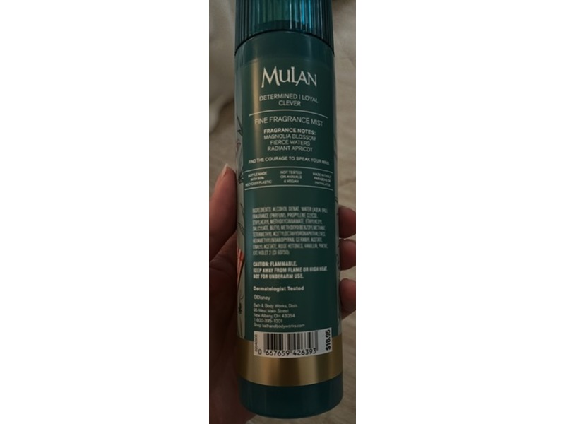 Bath & Body Works Fine Fragrance Mist, Disney Princess Mulan, 8 fl oz/236 mL