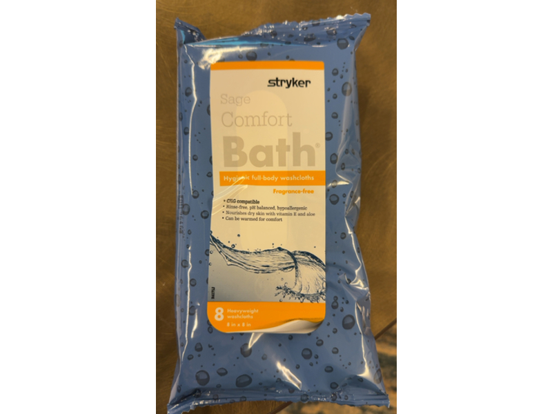 Stryker Sage Comfort Bath, 8 Count