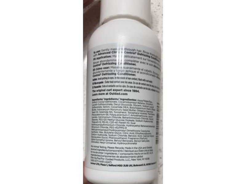 Ouidad Advanced Climate Control Defrizzing Shampoo, Sulfate Free, 2.5 fl oz/75 mL