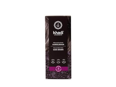 Khadi Herbal Hair Color, Dark Brown, 3.5 oz/100 g