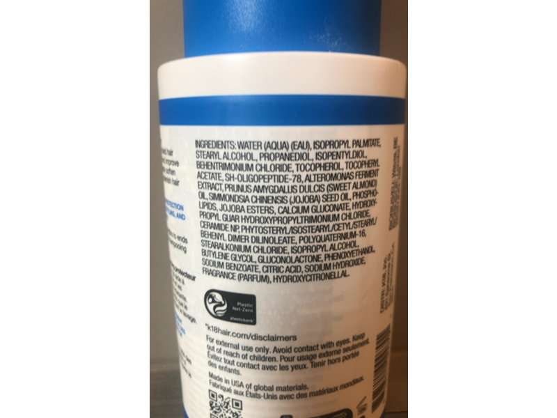 K18 Biomimetic Hairscience Damage Shield Protective Conditioner, 8.5 fl oz/250 mL