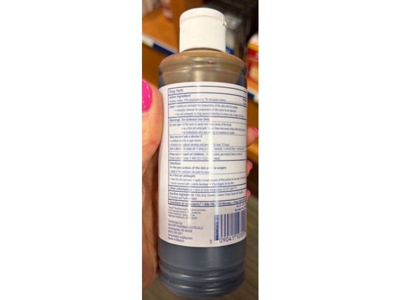Major Topical Antiseptic Povidone Iodine Topical Solution, 8 fl oz/236 mL
