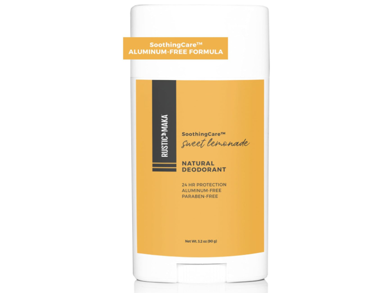 Rustic Maka Soothing Care Natural Deodorant, Sweet Lemonade, 3.2 oz/90 g