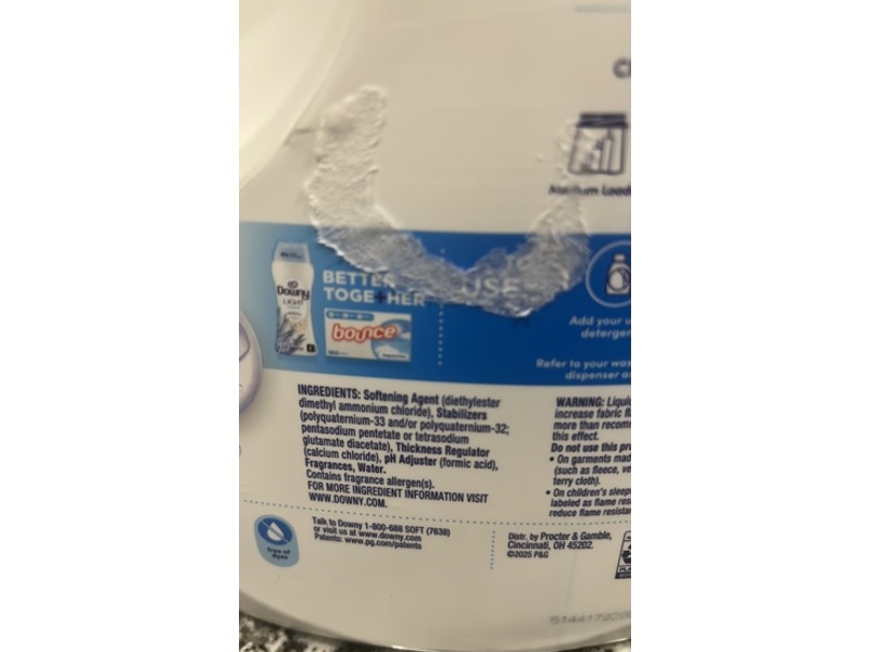 Downy Gentle Soft + Fresh Liquid Fabric Softener, Ocean Mist, 138 Loads, 93 fl oz/2.76 L