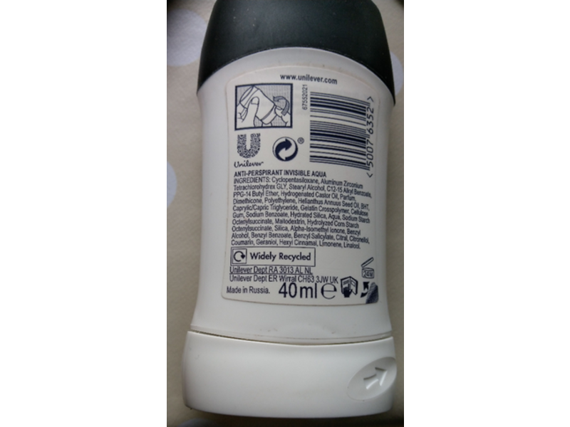 Sure Antiperspirant, Invisible Aqua, 40 mL