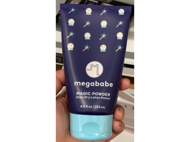 Megababe Magic Powder Stay-Dry Lotion Potion, 4.5 fl oz/133 mL