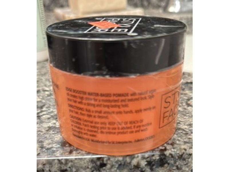 Style Factor Edge Booster Strong Hold Pomade, Citrus Scent, 3.38 fl oz/100 mL