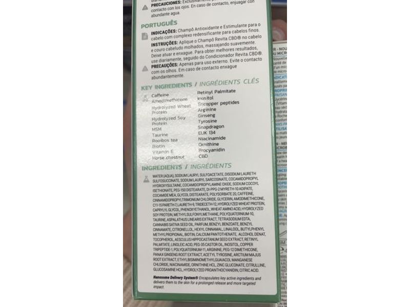 DS Laboratories Revita. CBD Hair Stimulating Shampoo, 7 fl oz/205 mL