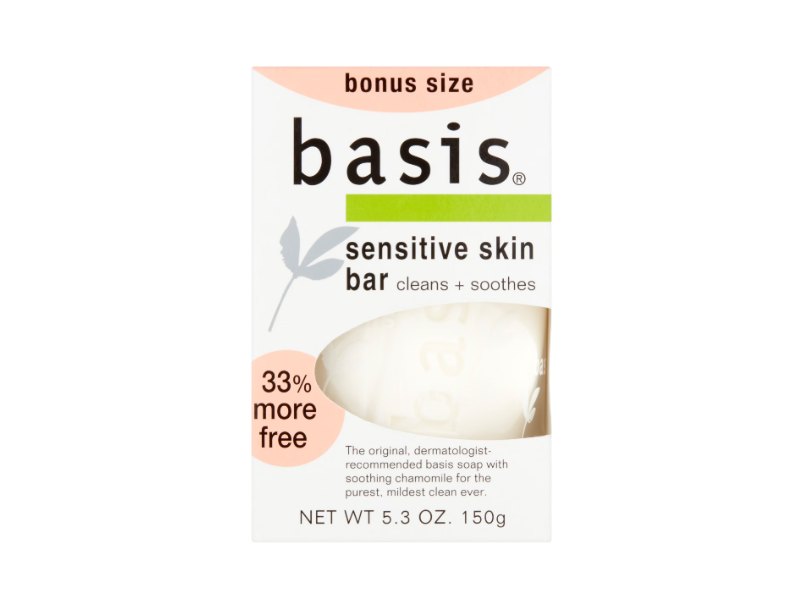 Basis Sensitive Skin Bar, 5.3 oz/150 g