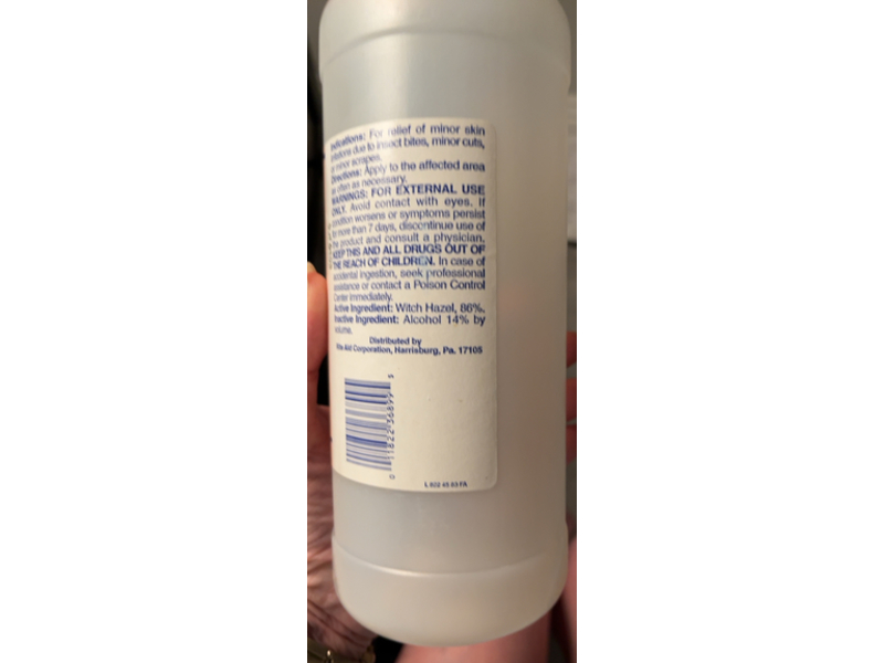 Rite Aid Astringent, Witch Hazel, 32 fl oz/946 mL