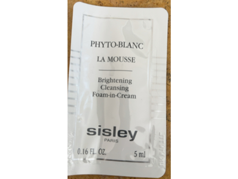 Sisley Phyto-Blanc La Mousse Brightening Cleansing Foam Cream, 0.16 fl oz/5 mL