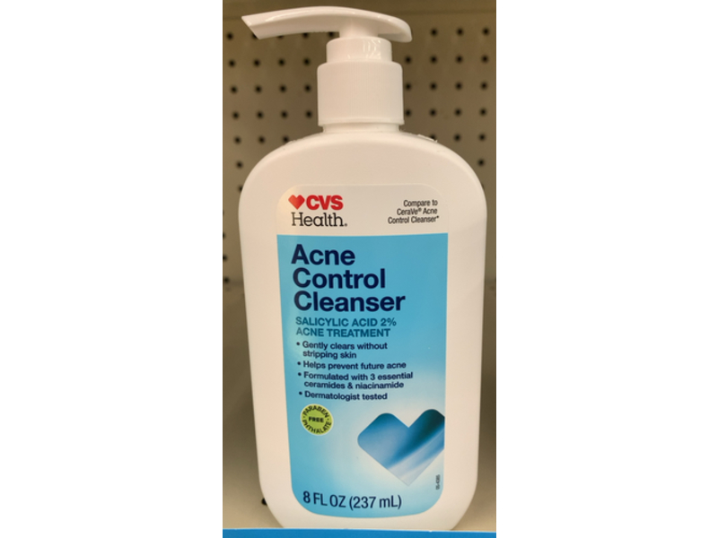 CVS Health Acne Control Cleanser, Salicylic Acid 2%, 8 fl oz/237 mL