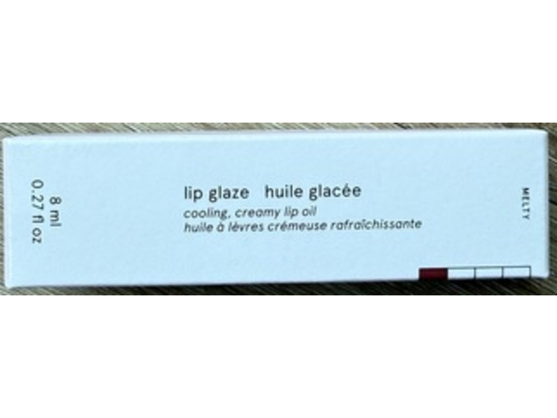 Glossier Lip Glaze Cooling Creamy Lip Oil, Melty, 0.27 fl oz/8 mL