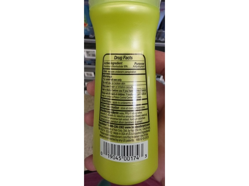 Ban Antiperspirant Deodorant Invisible Roll-n, Unscented, 3.5 fl oz/103 mL, Pack Of 2