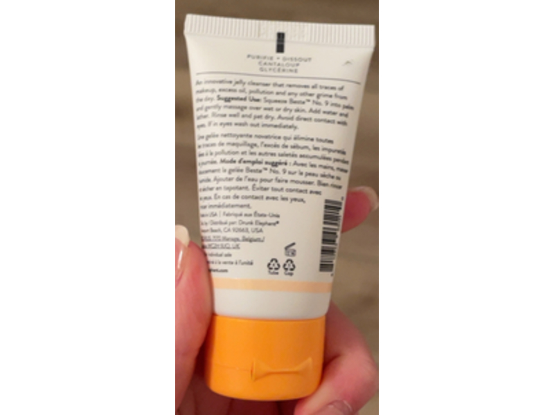 Drunk Elephant Beste No. 9 Jelly Cleanser, Cantaloupe Glycerin.1 fl oz/30 mL