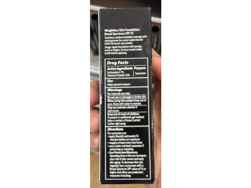 Bobbi Brown Weightless Skin Foundation, SPF 15, 032 Sand, 1 fl oz/30 mL