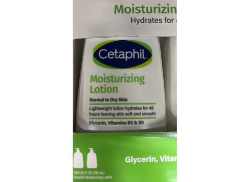 Cetaphil Moisturizing Lotion, Glycerin, Vitamin B3 & B5, 20 fl oz