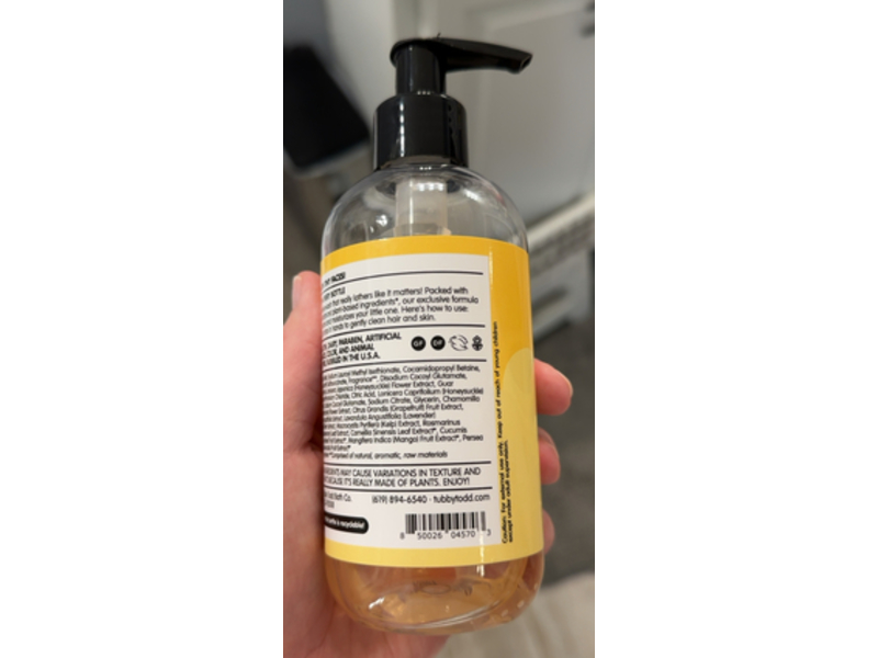 Tubby Todd Hair + Body Wash, Lemon Creme, 8.5 fl oz/251 mL